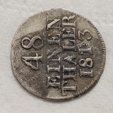 Germania SACHSEN 1/48 TALER argint 1813 S , Detalii