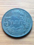 Moneda Romania 5 lei 1942