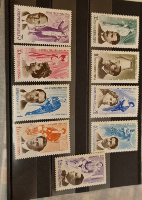 Romania MNH 1964 - Figuri de seama din trecutul operei - LP 578