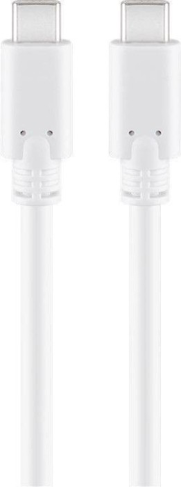 Cablu USB Type C Generatia 1 tata-tata 1m alb GOOBAY