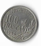 Cumpara ieftin Moneda 100 francs 1954 - Franta, Europa