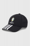 Adidas Performance sapca Euro 2024 culoarea negru, cu imprimeu, IT3313