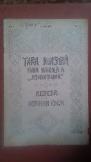 revista tara noastra 1907 anul 1 nr 25 redactor octavian goga foto