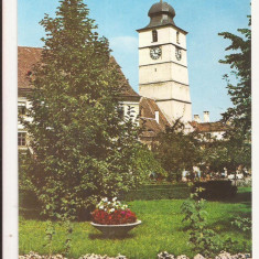 RF37 -Carte Postala- Sibiu, Turnul Sfatului, circulata 1971