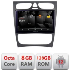 Navigatie Mercedes C W203 2001-2007 5960Pro-clk Android Octa Core Qualcomm 2K Qled 8+128 DTS DSP 360 4G Optical CarStore Technology