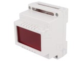 Carcasă pentru şină DIN KRADEX - ABS, 89mm x 69,7mm, gri