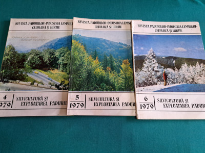 LOT 3 REVISTA PĂDURILOR / NR.4, 5, 6 *1979 * foto