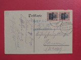 1918 - CARTE POSTALA - OCUPATIA GERMANA IN ROMANIA - STAMPILA BUCURESTI