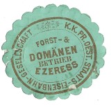 A3290N Marcă KK Pr Oest-Staats-Eisenbahn-Geselschaft Forst &amp; Dom&auml;nen Ezeress, Ezeriș