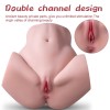 Masturbator 2in1 Vagin + Anus cu Vibratii Julie Mistress - Realist, Texturat