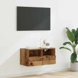 vidaXL Dulap TV de perete Lemn Vechi 60 x 30 x 30 cm Lemn compozit 882922