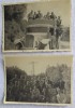 Mai 1951 Lot de 2 foto / soldati / atmosfera tovaraseasca / Dobresti jud Arges