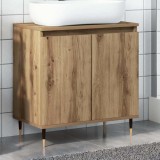 VidaXL Dulap de baie, stejar artizanal, 58x33x60 cm, lemn prelucrat