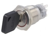 Comutator cu Cheie 3PST &Oslash;19mm 3 Pini