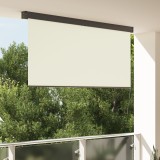 vidaXL Jaluzea Rulou de Exterior Dungi Manual Ajustabil Crem 220 x 250 cm țesătură