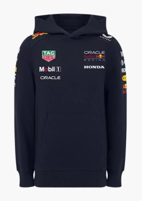 Red Bull Racing hanorac cu glugă pentru copii official Teamline Replica navy F1 Team 2025 - JL/12 foto