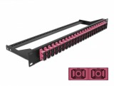 Patch panel 19&quot; cu 24 x SC OM4 Multi-mode Duplex, Delock 43396