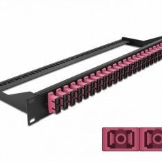 Patch panel 19" cu 24 x SC OM4 Multi-mode Duplex, Delock 43396