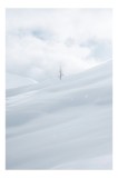 Tablou Canvas, "Singurul copac pe muntele alb", Singurătate, Liniște, Puritate, Iernatic, Alb, &Icirc;ngrămădire, Tăcere, Contrast, Fragilitate, &Icirc;ntindere,