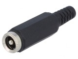 Mufă Alimentare DC Tată 5.5x2.5mm pe Cablu Drept