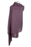 Esarfa dama uni 25VM, mov inchis 180 x 95 cm, Marime universala