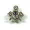 Pin Masonic - Echer si compas cu litera G 5*