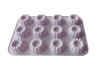 Forma Silicon Prajituri 12 Cavitati Mov 29cm, Briose, Muffin, Termorezistenta -20+230&deg;C, Matrita Sapun