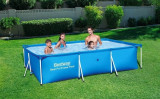 Piscina Bazin COPII Familie Relaxare Dreptunghiulara Cadru Metal 400x211x81cm