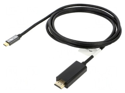Adaptor USB-C HDMI 1,8m negru foto