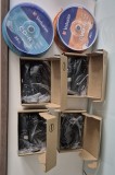 Pachet accesorii IT noi: 4 mouse Dell MS116, pachet 25 CD Verbatim si 25 DVD Verbatim