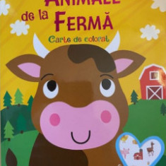 Animale De La Ferma - Carte De Colorat Cu Abtibilturi, - Editura Flamingo