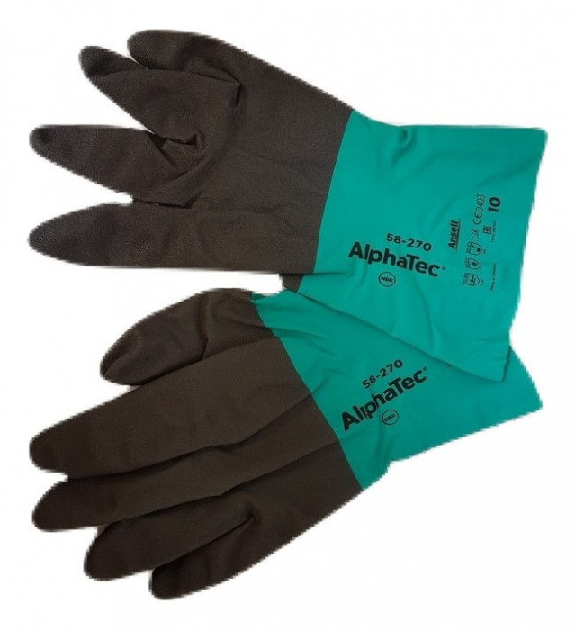 Mănuși din nitril rezistente la substanțe chimice Ansell 58-270 mărimea 10 - XL 1 pereche