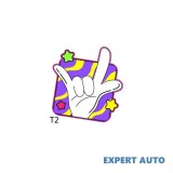 Sticker Auto OK kwmobile, 8x9cm, Oracal, Abstract, Rezistent Zgarieturi, Universal