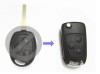 Carcasa Cheie Briceag Ford Focus II 3 Butoane Pentru Transformat AutoProtect KeyCars, Oem