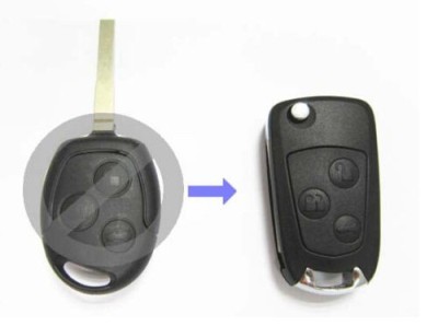 Carcasa Cheie Briceag Ford Focus II 3 Butoane Pentru Transformat AutoProtect KeyCars foto
