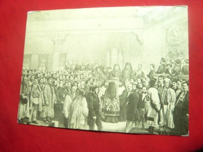 Ilustrata - Solemnitatea Deschiderii Adunarii Ad-hoc din Tara Romaneasca 1857 foto