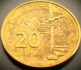 Moneda exotica 20 QAPIK - AZERBAIDJAN, anul 2006 * cod 2707 B, Asia