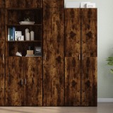 VidaXL Dulap &icirc;nalt, stejar fumuriu, 40x42,5x185 cm, lemn prelucrat