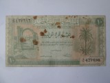 Rară! Libia 10 Piastres 1951