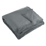 Pătură catifelată fleece, 220x150 cm, Gri, CMCLASS