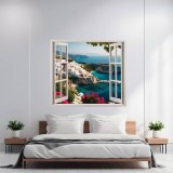 Folie imprimata color pentru decor perete locuinta, dimensiune 125 x 110cm, model: VIEW TO HAVEN 14, AVEX