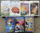 Lot de 7 casete video VHS cu filme de animatie in limba suedeza, Caseta video, Altele