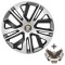 Set 4 capace roti 16`` Raven Gri-Negru, Compatibile cu Alfa Romeo