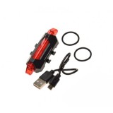 Stop spate biciclete LED, incarcare USB, prindere universala Cod:AWR1166B