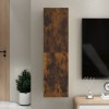 VidaXL Comodă TV cu montaj pe perete, stejar fumuriu, 30,5x30x110 cm 826676