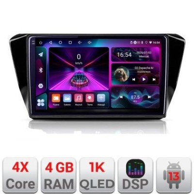 Navigatie Skoda Superb 3 2015-2017 A-932 4+64 InCell Display 1K Android Waze USB Navigatie Internet Youtube Radio CarStore Technology foto