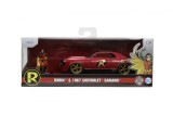 JADA BATMAN SET FIGURINA ROBIN SI MASINUTA METALICA CHEVROLET CAMARO 1967 SCARA 1:32, Simba