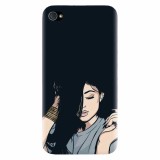 Husa silicon pentru Apple Iphone 4 / 4S, Simple Girl