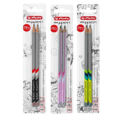 Creion my.pen grafit hb diverse combinatii de culori set2