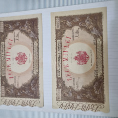 bancnote Romania 3 v. de 10000 lei 1945-1946